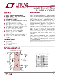 Datasheet LT1203 manufacturer Linear